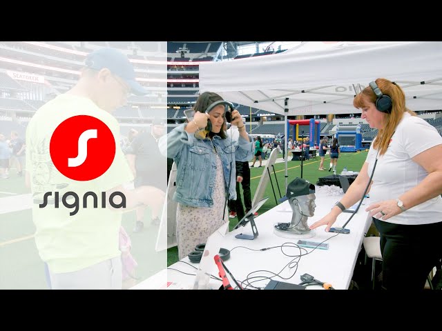 Signia partners with the Dallas cowboys for hearing loss awareness.